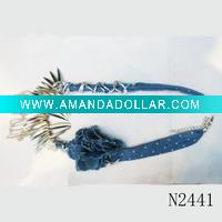 Wholesale costume cloth flower jewelry or braided cloth necklace