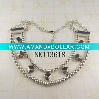 Wholesale Costume jewelry alloy heavy necklace with charms