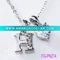 charm necklace ,costume jewelry