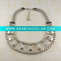 Wholesale Costume jewelry alloy heavy necklace with charms