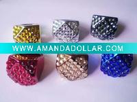 Wholesale fashion plastic acrylic costume finger ring