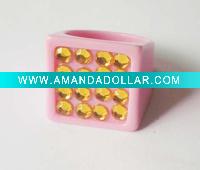 fahion plastic acrylic costume finger ring