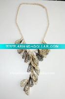 Wholesale Leaf Charm Chain Necklace Costume Jewelry
