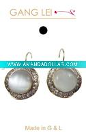 Wholesale fashion alloy jewelry earrings/costume jewelry strass/fashion dangle earrings