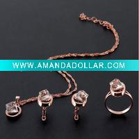 Wholesale Costume jewellry set,fashion jewelry,crystal jewelry set