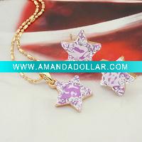 Wholesale 2011 new fashion jewelry crystal jewelry set gold jewelry set