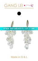 Wholesale fashion alloy jewelry earrings/costume jewelry strass/fashion dangle earrings