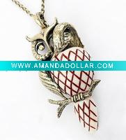 Wholesale fashion owl pendant necklace