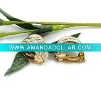 Wholesale 2011 the most popular cheapest fashion costume jewelry crystal earring