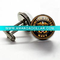 Navy cufflinks