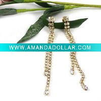 Wholesale 2011 the most popular cheapest fashion costume jewelry crystal earring