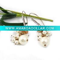 Wholesale 2011 the most popular cheapest fashion costume jewelry crystal earring