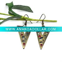 Wholesale 2011 the most popular cheapest fashion costume jewelry crystal earring