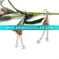 Wholesale 2011 the most popular cheapest fashion costume jewelry crystal earring