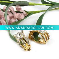 Wholesale 2011 the most popular cheapest fashion costume jewelry crystal earring