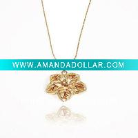 Wholesale Costume jewelry,18k glod plate.copper alloy,lovey flower.charm pendant jewelry