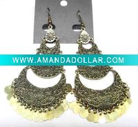 layering conical dangling earrings