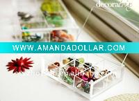 Wholesale Clear acrylic jewelry box with drawers