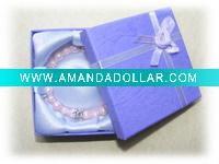 Wholesale Paper square printing jewelry gift box packaging