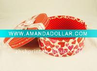Colorful round gift boxes