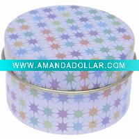 Wholesale round jewelry tin box