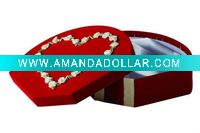 Wholesale velvet jewellery paperboard box