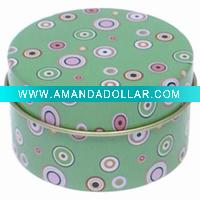 Wholesale round jewelry tin box