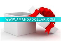 whit paper gift box with