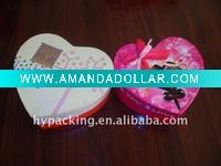 Wholesale heart shape Christmas gift box with fancy color