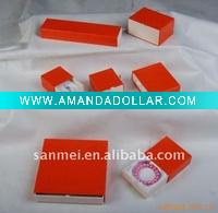 Wholesale red paper jewelry packing boxes