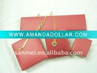 Wholesale pu leather jewelry packing boxes