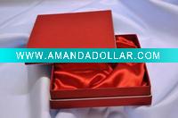 Wholesale red boxes with satin inside