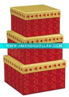 Wholesale Red and white jewelry watch box
