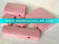 Wholesale handmade plain craft paper boxes to decorate for jewelry with pink color