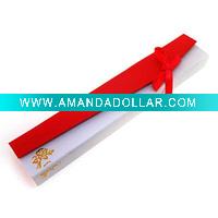 Necklace Box with Ribbon Bow