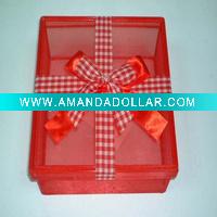 Wholesale fashion organza jewelry box