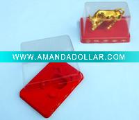 plastic package for jewelry /plastic box /PET box with flocking tray