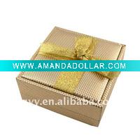 Wholesale Jewelry Knot Golden Present Gift Box Case