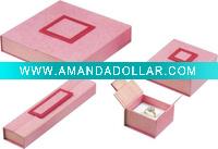 Wholesale hot sell pink jewelry box