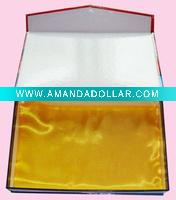 Paper gift boxes with silk inside, jewelry package box