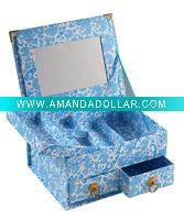 Wholesale Paper jewellery box with 1 mirror and 2 drewers