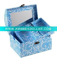 Wholesale Paper jewellery box with 1 mirror and 1 movable tray