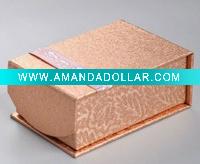 Wholesale yellow high quality paper jewelry box