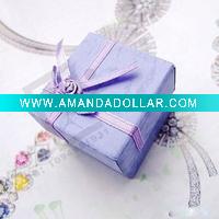 Wholesale fashion paper ring box with ribbon for gift/wedding etc