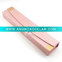 Wholesale 2011 paper gift box with pink ribbon for dress packing