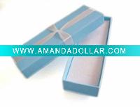 Wholesale blue jewelry box with ribbon