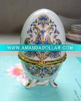 Wholesale porcelain jewelry gift boxes for egg design
