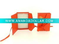 Wholesale Orange jewelry gift boxes with bow tie for closure