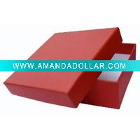 Luxury red art paper gift box