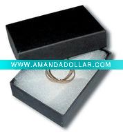 Wholesale Rectangular jewelry box with cotton inlay